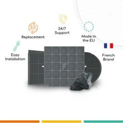 Filtre à Charbon Compatible Hotte De Dietrich 9029793768 92X3609 -De Dietrich Soldes 10406473 3