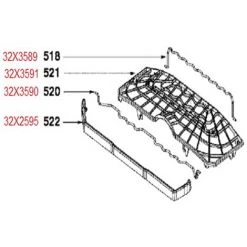 ENJOLIVEUR POUR LAVE VAISSELLE DE DIETRICH - 32X3590